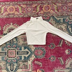 Vitality cropped quarter zip